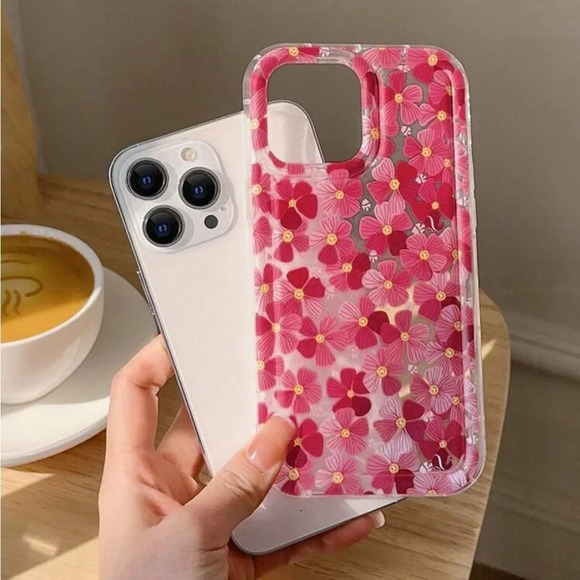 Floral Pink Phone Case - Picture 2 of 3